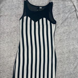 Black & White Striped Dress